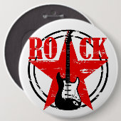 Grunge rock ronde button 6,0 cm (Voorkant /achterkant)