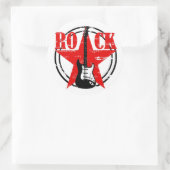 Grunge rock ronde sticker (Tas)