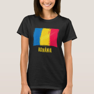 Grunge Roemenië Vlag Roemeens T-shirt