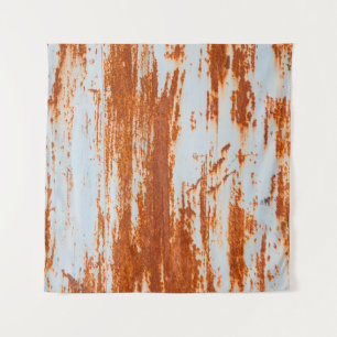 grunge roestige stalen wand achtergrond en textuur wandkleed