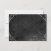 Grunge Roos Damask Gothic Note Kaart (Voorkant)