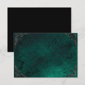 Grunge Roos Damask Gothic Note Kaart (Voorkant / Achterkant)
