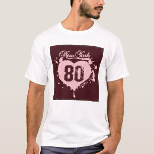 Grunge Roze Hart New York T-shirt