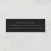 Grunge Roze Zwart Twee Tinten Mini Visitekaartje (Achterkant)