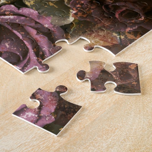 Grunge, rozen, foto legpuzzel (Zijkant)