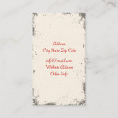  Grunge Rozen Visitekaartjes 3,5 inch x 2 inch (Achterkant)