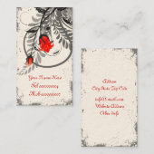  Grunge Rozen Visitekaartjes 3,5 inch x 2 inch (Voorkant / Achterkant)