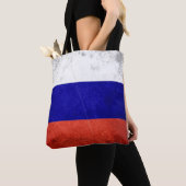 Grunge Russische vlag Tote Bag (Dichtbij)
