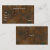 Grunge Rust Visitekaartje (Voorkant / Achterkant)