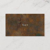 Grunge Rust Visitekaartje (Achterkant)