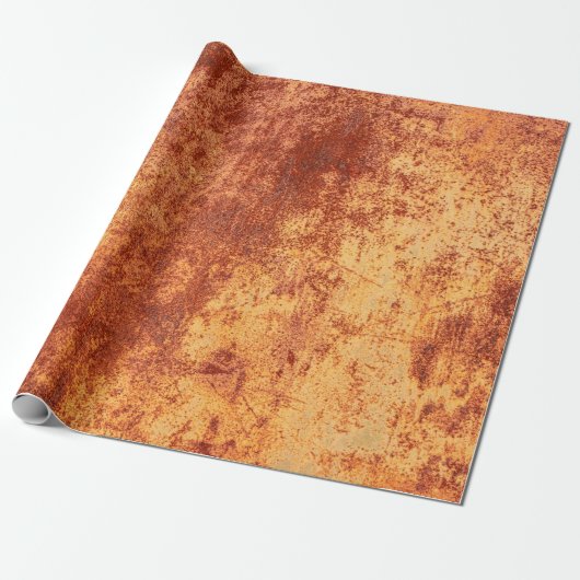 Grunge rusted metal texture, roest and oxidized me cadeaupapier (Uitgerold)