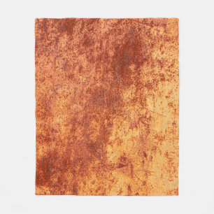 Grunge rusted metal texture, roest and oxidized me fleece deken