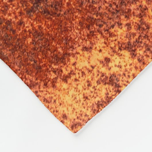 Grunge rusted metal texture, roest and oxidized me fleece deken (Hoek)
