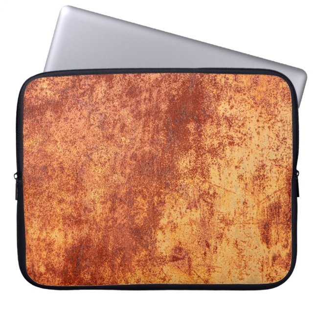 Grunge rusted metal texture, roest and oxidized me laptop sleeve (Voorkant)