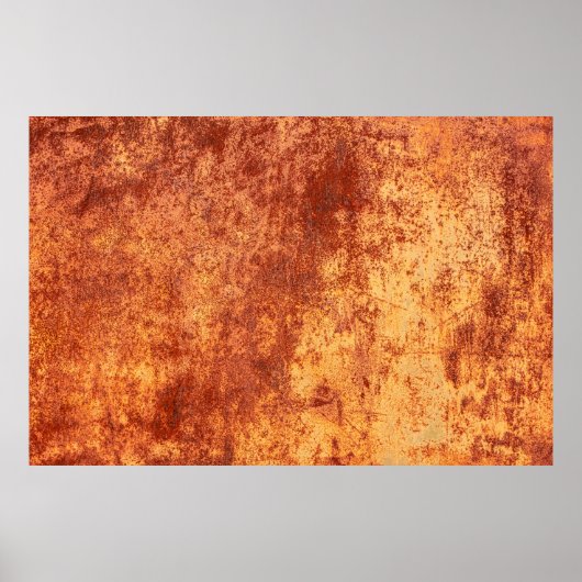 Grunge rusted metal texture, roest and oxidized me poster (Voorkant)