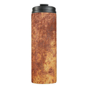 Grunge rusted metal texture, roest and oxidized me thermosbeker