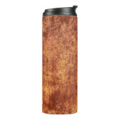 Grunge rusted metal texture, roest and oxidized me thermosbeker (Gedraaid links)