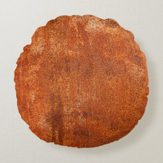Grunge rusted metal texture. Roestcorrosie en o Rond Kussen