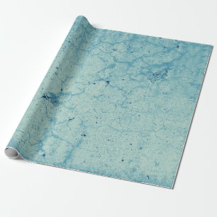 Grunge Rustic Blauw Teal Vintage Textuur Cadeaupapier