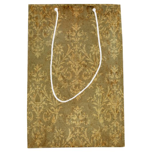 Grunge,rustic,demask,bronze,antiek,Victoriaans,chi Medium Cadeauzakje (Voorkant)