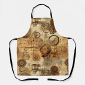 Grunge Rustic Steampunk Klok Schort (Voorkant)