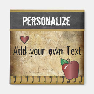 Grunge  Rustic Teacher Design Magneet