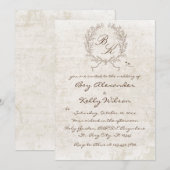 grunge rustiek oud papier kaart (Voorkant / Achterkant)