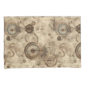 Grunge rustieke Steampunk klok (11) Kussensloop (Voorkant-Rechts)