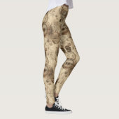 Grunge rustieke Steampunk klok (11) Leggings (Rechts)