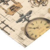 Grunge rustieke Steampunk klok (13) Tafelkleed (Gekanteld)