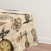 Grunge rustieke Steampunk klok (13) Tafelkleed (Voorbeeld)