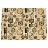 Grunge rustieke Steampunk klok (14) Groot Cadeauzakje (Achterkant)