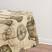 Grunge rustieke Steampunk klok (14) Tafelkleed (Voorbeeld)
