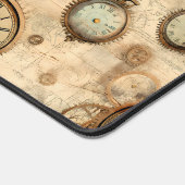 Grunge rustieke Steampunk klok (6) Bureaumat (Hoek)