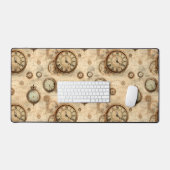 Grunge rustieke Steampunk klok (6) Bureaumat (Keyboard & Muis)
