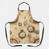 Grunge rustieke Steampunk klok (6) Schort (Voorkant)