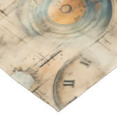 Grunge Rustieke Steampunk Klok (7) Tafelkleed (Gekanteld)
