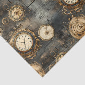 Grunge rustieke Steampunk klok (8) Tissuepapier (Detail)