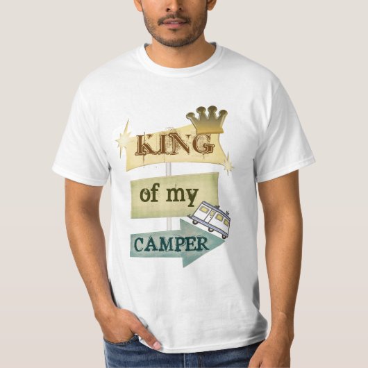 Grunge RV Camping/RVING Man T-shirt (Voorkant)