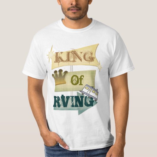 Grunge RV Camping/RVING Man T-shirt (Voorkant)