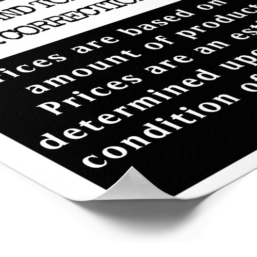 Grunge Salon Menu Poster (Hoek)