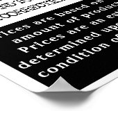 Grunge Salonmenu Poster (Hoek)