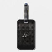 Grunge Saxofoon Bagagelabel (Achterkant verticaal)