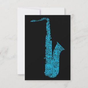 grunge-saxofoon kaart