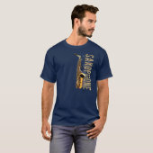 Grunge Saxofoon T-shirt (Voorkant volledig)