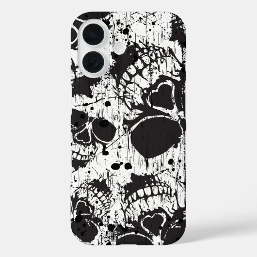 grunge schedels Case-Mate iPhone case (Achterkant)