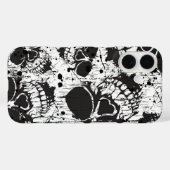 grunge schedels Case-Mate iPhone case (Achterkant (horizontaal))