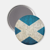 Grunge Scotland vlag Magneet (Voorkant / Achterkant)