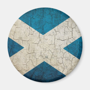 Grunge Scotland vlag Magneet