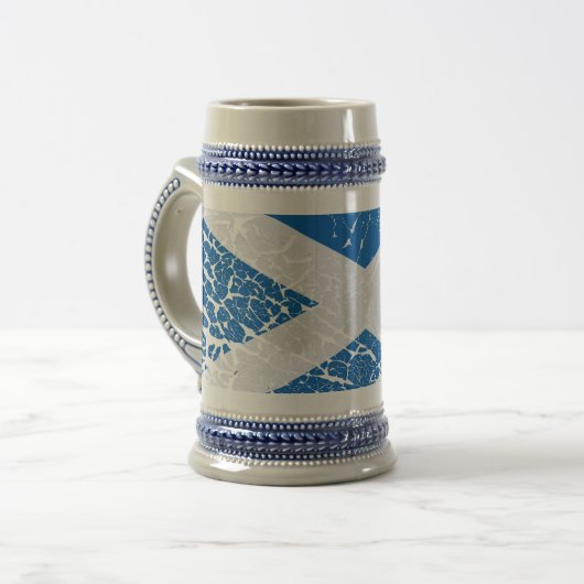 Grunge Scottish Flag Bierpul (Voorkant links)
